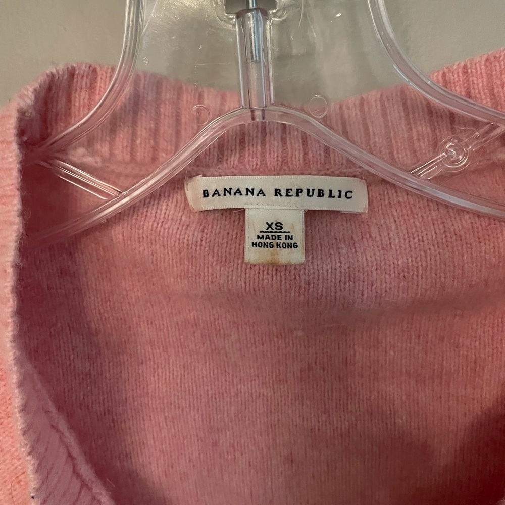 Pink banana republic sweater